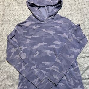 Athleta Camouflage Hoodie in Lavender and Gray